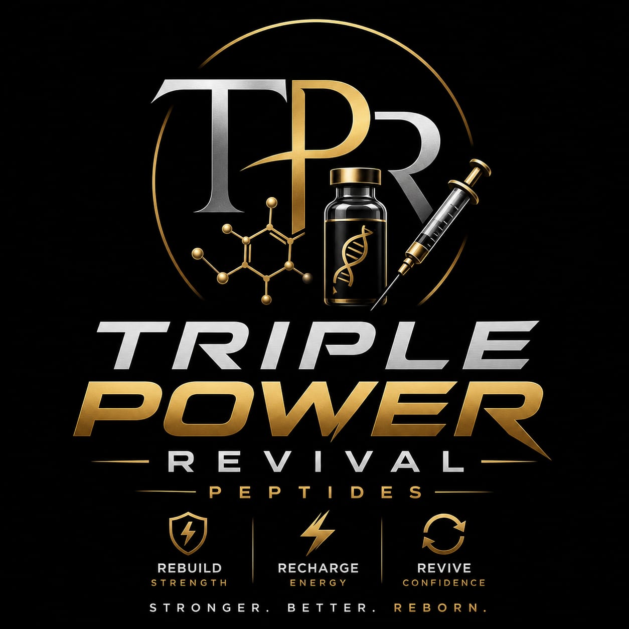 Triple Power Revival Peptides brand mark